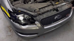 Замена линз в фарах Subaru Outback (Субару Аутбек). Улучшение света. Bi Led линзы MTF Laser Jet.