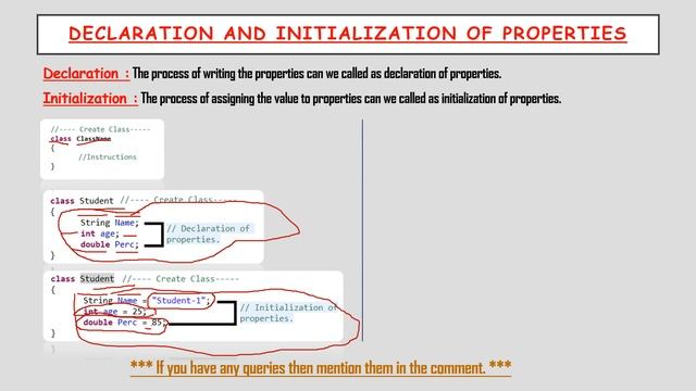 Variable Declaration and Initialization of Properties In Java смотреть онлайн