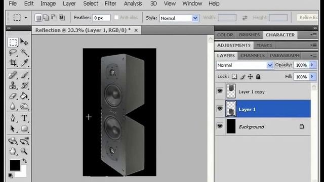 Photoshop Tricks : Transparent Reflection Blending in Photoshop смотреть онлайн