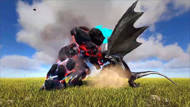 BLACKING (DnL Wyvern) vs. MONSTERS/GOLEMS and More | ARK Dino Battle 🦎 смотреть онлайн