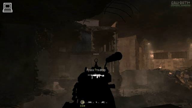 Call Of Duty 4 Modern Warfare Gameplay Intel Atom N2600 + Intel GMA 3600