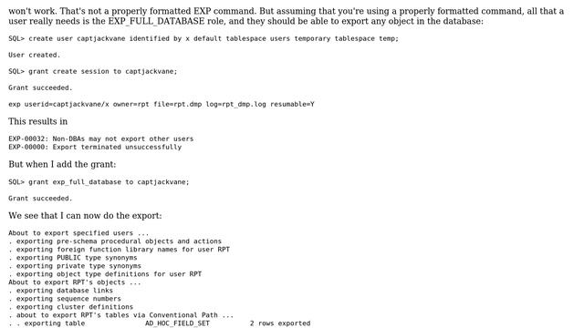 Databases: What is the EXPORT privilege on ORACLE (3 Solutions!!) смотреть онлайн