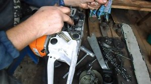 Бензопила "Штиль", не смазывается цепь