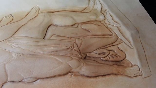 3D Leather Carving "The Abduction of Proserpina". Рельефное тиснение на коже растительного дубления смотреть онлайн
