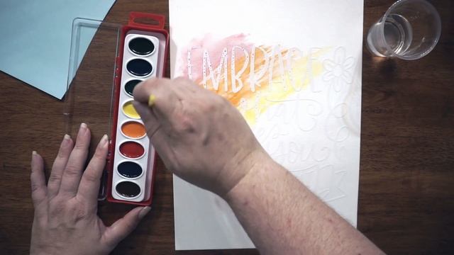 How to Create a Watercolor Resist with Vinyl смотреть онлайн