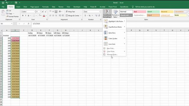 Conditional format dates by age relative to today in Excel смотреть онлайн