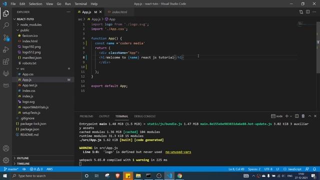 React JS Expressions in JSX | #2 смотреть онлайн