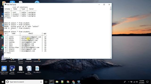 postgresql bangla tutorial 12 (drop table) смотреть онлайн