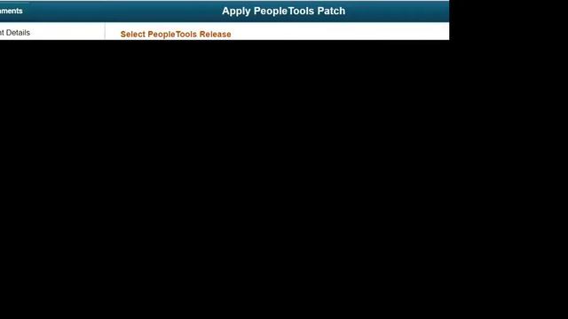 PeopleSoft Cloud Manager PeopleTools Patch смотреть онлайн