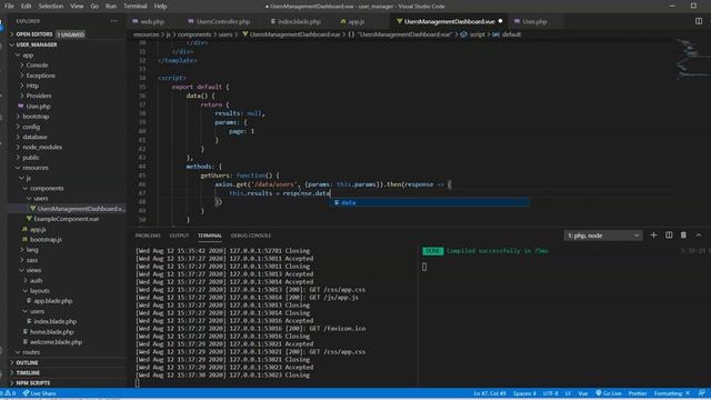 User Management System - #5 Setting up users table, routes & managing VueJS errors - Laravel VueJS смотреть онлайн
