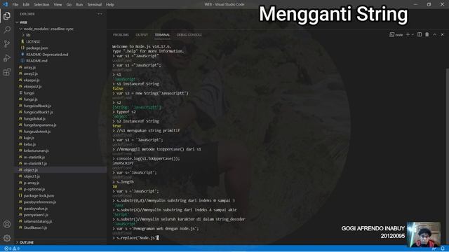 #21 String Dalam JavaScript-Node.js смотреть онлайн