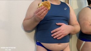 Fat Boy Can't Stop Getting Fatter (eating burgers)