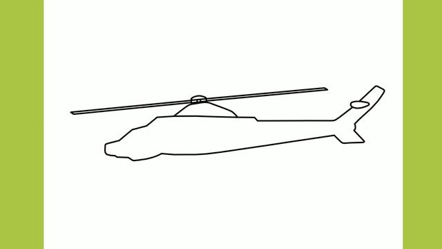 How to draw a Helicopter step by step / drawing military helicopter easy смотреть онлайн