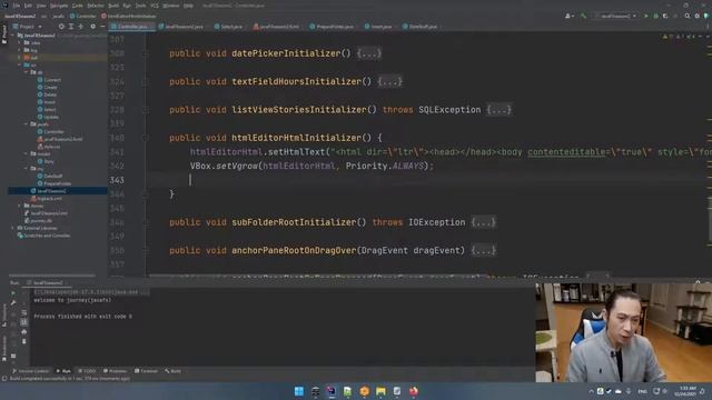 Journey(JavaFX)S2E31 GUI Dynamics HtmlEditor Vertical Auto Grow VBox WebView setVgrow Window Size смотреть онлайн