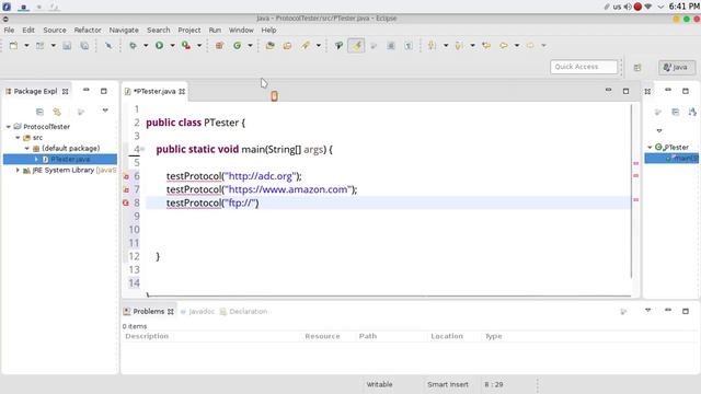 83 JAVA Networking protocol tester смотреть онлайн