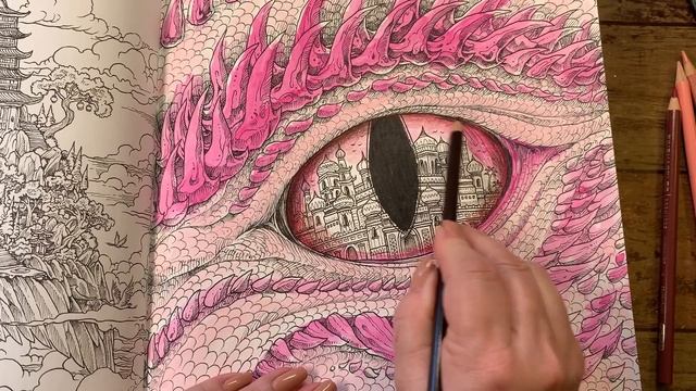 Adult Coloring - Worlds within Worlds Dragon Eye смотреть онлайн