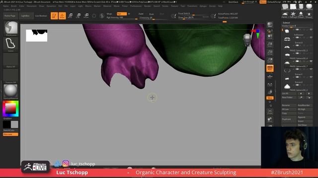 Organic Character & Creature Sculpting: Pokémon Bulbasaur Fan Art - Luc Tschopp - ZBrush (Reupload) смотреть онлайн