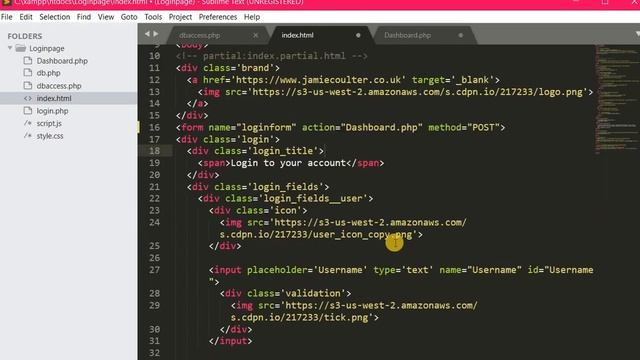 php database connection part 2 login page смотреть онлайн