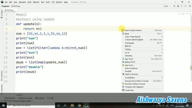 #47 - Lambda Expression - List map() function Programs - Python Programming смотреть онлайн