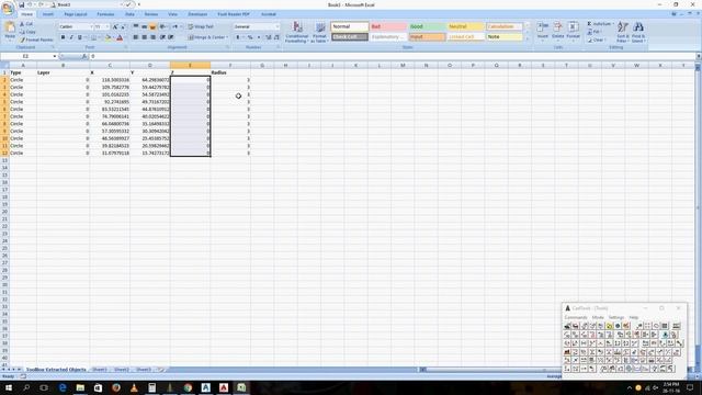 How to Export circle coordinate from AutoCAD to Excel смотреть онлайн