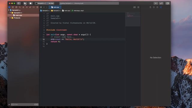 How to run C++ on MacOS смотреть онлайн