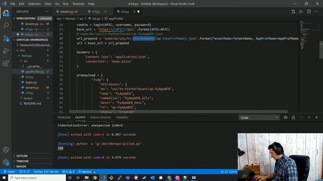 Cisco ACI Application Profile using Python REST API (request) смотреть онлайн