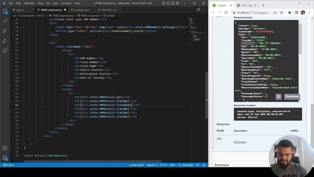 Build one IRCTC App from scratch with React JS, Web API and Rapid API | How to Check Your PNR Statu смотреть онлайн