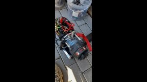 Переносная лебедка в квадрат АСХ для вытаскивания лодок на берег (пример установки в Л200)