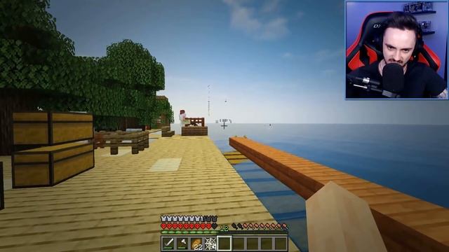 НАШЛИ ПИРАТСКИЙ КОРАБЛЬ НА ОДНОМ БЛОКЕ В ОКЕАНЕ МАЙНКРАФТ! смотреть онлайн