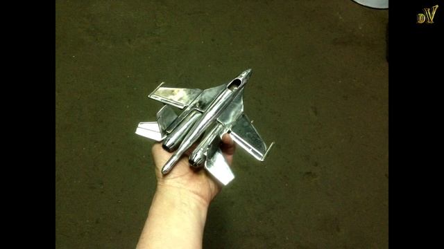 Су-27 Поделка из металла. Metal "Sukhoi-27" смотреть онлайн