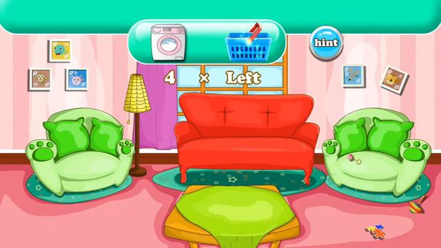 FROZEN Anna housework helper games - cleaning up game for kids смотреть онлайн