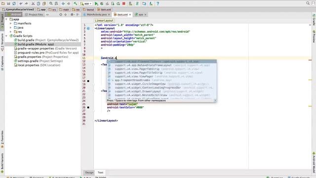 Capítulo 234 - Agregar Cardview al XML смотреть онлайн