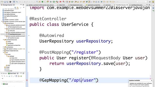 M1L4 7 Retrieving JSON data from Java REST Service смотреть онлайн