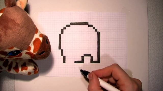 КАК НАРИСОВАТЬ СЛОНИКА ПО КЛЕТОЧКАМ #pixelvideo ( БЛОГГЕР ПИКСЕЛЬ ) смотреть онлайн