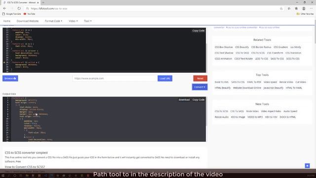 CSS To SCSS Converter смотреть онлайн