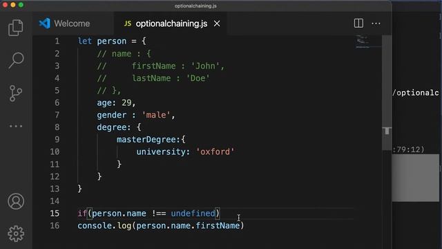 optional chaining javascript in 2 minutes смотреть онлайн