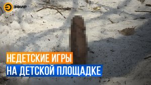 Казанцы заметили детей, играющих с фаллоимитатором