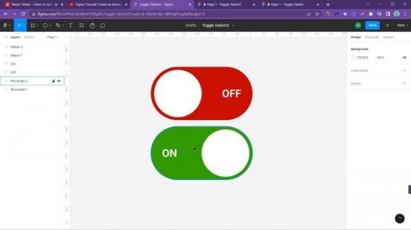 Toggle Switch Making in #figma @theashucreates #switch