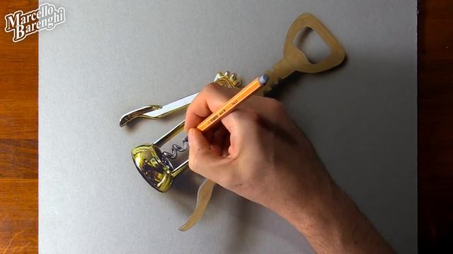 Drawing a gold corkscrew смотреть онлайн