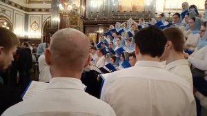 Патриаршая Литургия! Храм Христа Спасителя! «Тон Деспотин» (Румынское)