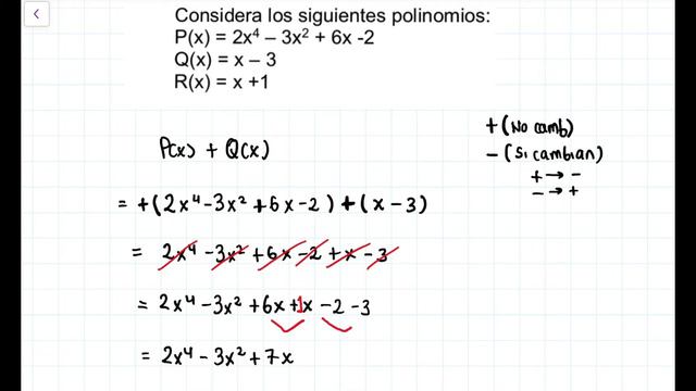 😋 COMO RESOLVER SUMA Y RESTA DE POLINOMIOS CON LETRAS | FORMA HORIZONTAL | P(X)+Q(X) | P(X)-Q(X) смотреть онлайн