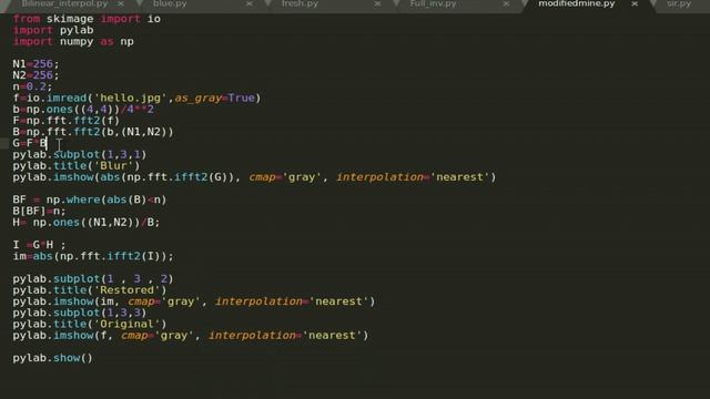 Project CS492 - Applying Inverse Filter on a Distorted Image смотреть онлайн