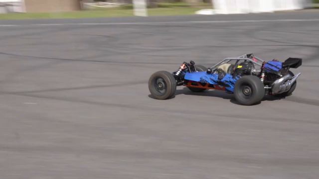 Rovan 1/5 45cc Baja 5B RC Buggy Bashing On All Terrain (Raw Engine Sound!)