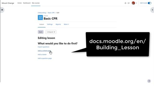 Lesson in Moodle (4.0 and 4.1 version смотреть онлайн