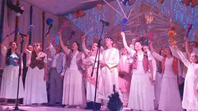 Празднование Рождества Христова. Церковь Иисуса Христа,г. Мариуполь смотреть онлайн