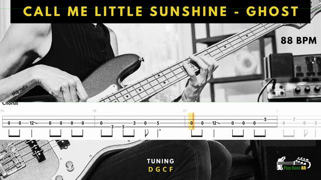 Call Me Little Sunshine - Ghost - Backing Track Bass Tab Play Along - Tablatura Para Contrabaixo смотреть онлайн