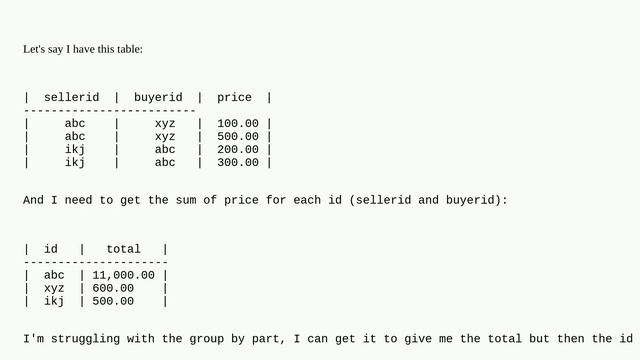 Dba: Postgresql group by multiple columns смотреть онлайн