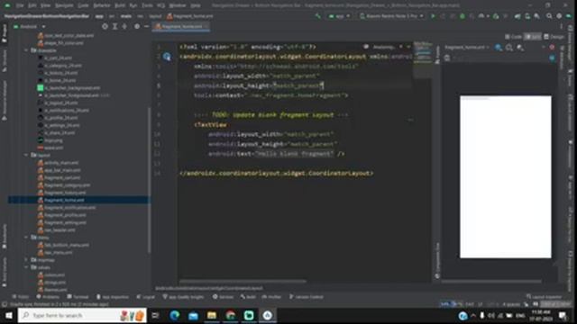 How to Create Navigation Drawer and Bottom Navigation Bar in Android Studio Kotlin смотреть онлайн