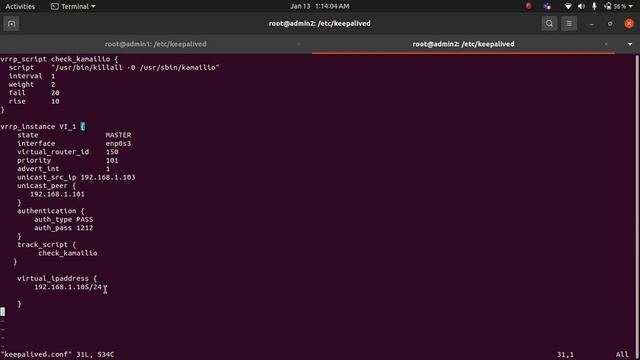 Kamailio Load balancing using keepalive. Topic_03 смотреть онлайн