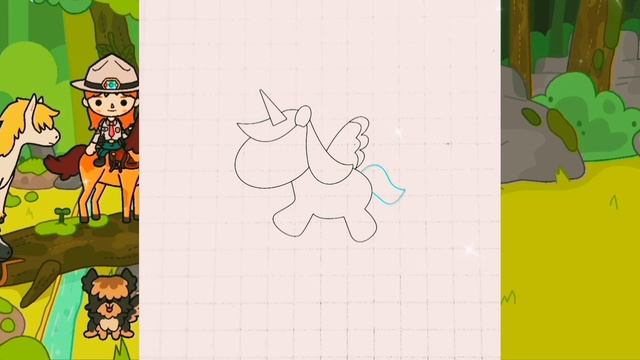 ЕДИНОРОГ пошаговый рисунок. Рисуем сами ЕДИНОРОГА поэтапно. смотреть онлайн